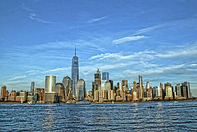African American Abstracts - Lower Manhattan Featuring the Freedom Tower by Allen Beatty