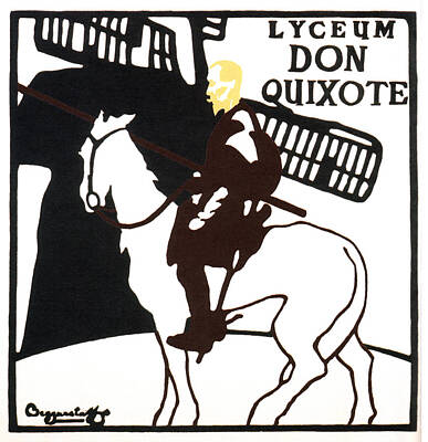 Animals Mixed Media - Lyceum Don Quixote - Theatre - Vintage Advertising Poster by Studio Grafiikka