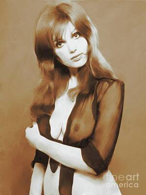 Actors Royalty Free Images - Madeline Smith, Movie Legends Royalty-Free Image by Esoterica Art Agency