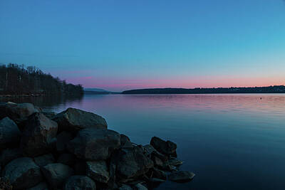 Spot Of Tea - March Dawn Over the Hudson by Jeff Severson