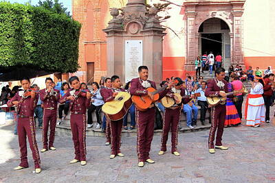 Musicians Photo Royalty Free Images - Mariachis in San Miguel de Allende, Mexico Royalty-Free Image by Robert McKinstry