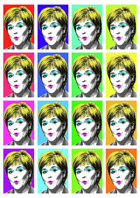 Actors Digital Art - Marilyn Sturgeon x 16 by Gary Hogben