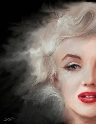 Actors Mixed Media - Marilyn... Some like it hot by Mark Tonelli