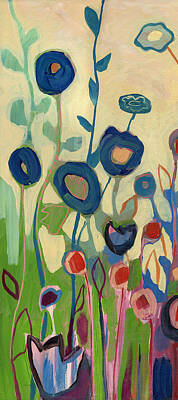 Paintings - Meet Me in My Garden Dreams Part A by Jennifer Lommers