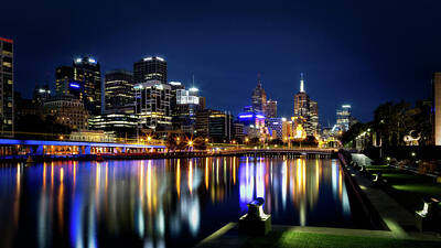 Design Turnpike Books Royalty Free Images - Melbourne @ Night Royalty-Free Image by Craig Francisco