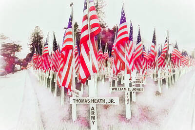 Impressionism Photo Rights Managed Images - Memorial Day In Marion Royalty-Free Image by Jim Love
