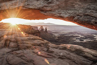Lets Be Frank - Mesa Arch Sunrise - Canyonlands National Park - Moab Utah by Gregory Ballos