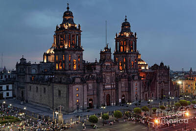 City Scenes Royalty-Free and Rights-Managed Images - Mexico City Cathedral by Alexandre Fagundes