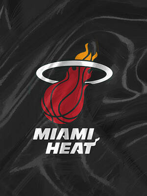 Recently Sold - Sports Digital Art - Miami Heat by Afterdarkness