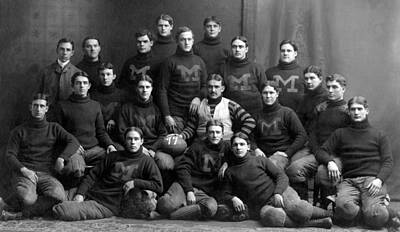 Football Rights Managed Images - Michigan Football Team - 1899 Royalty-Free Image by War Is Hell Store