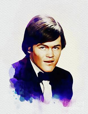 Rock And Roll Paintings - Mickey Dolenz, Music Legend by Esoterica Art Agency