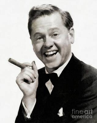 Iconic Women - Mickey Rooney, Vintage Actor by Esoterica Art Agency