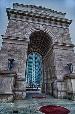 Lets Be Frank - Millennium Gate triumphal arch at Atlantic Station in Midtown At by Alex Grichenko