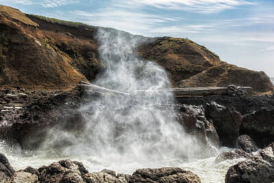 United States Map Designs - Mist Creature Rising from Spouting Horn by Belinda Greb