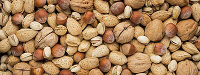 Still Life Rights Managed Images - Mixed Nuts Panorama Royalty-Free Image by Steve Gadomski