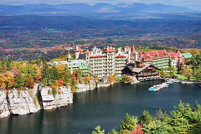 Mountain Rights Managed Images - Mohonk Mountain House Royalty-Free Image by June Marie Sobrito