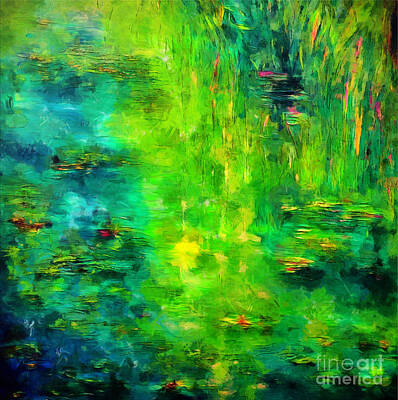 Abstract Landscape Photos - Mollies Magic Pond by Claire Bull