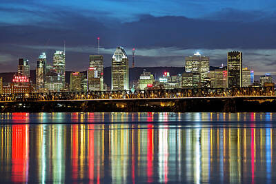 Abstract Skyline Photo Rights Managed Images - Montreal Skyline Royalty-Free Image by Mircea Costina Photography