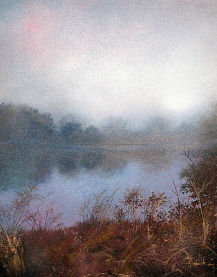 Watercolor Dogs - Morning Fog by Andrew King