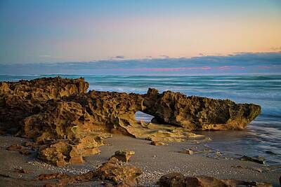 Minimalist Movie Quotes - Morning Light at Coral Cove Beach by Lynn Bauer