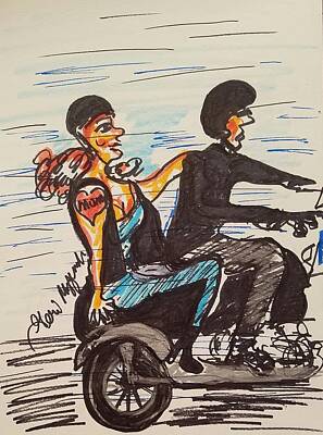 Sir Lawrence Almatadema - Motorcycle Mama by Geraldine Myszenski