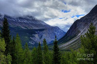 Mountain Royalty-Free and Rights-Managed Images - Mountain Ranges South of Jasper by Wayne Moran