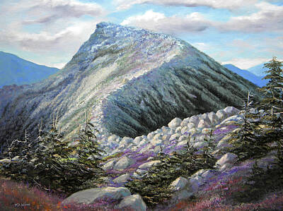 Mountain Paintings - Mountain Ridge by Frank Wilson
