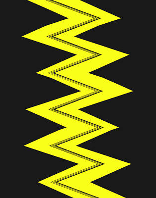 Black And White Line Drawings - MoveOnArt Archives ElectricYellow by MovesOnArt Jacob