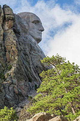 Garden Tools - Mt Rushmore Washington 7 by John Brueske