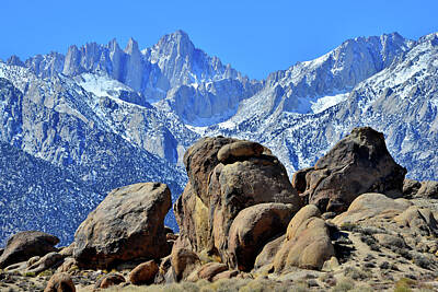 Kids Cartoons - Mt. Whitney and the Alabama Hills by Ray Mathis