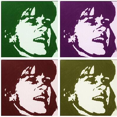 Rock And Roll Drawings - My Sister Sharon by Robert Margetts