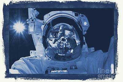 Science Fiction Rights Managed Images - NASA Astronaut Royalty-Free Image by Esoterica Art Agency