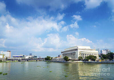 Grateful Dead Royalty Free Images - National Post Office And River In Manila Philippines Royalty-Free Image by JM Travel Photography