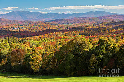 Cultural Textures - New England Autumn View by Alan L Graham