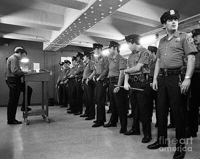 City Scenes Rights Managed Images - New York City Transit Police 1978 Royalty-Free Image by The Harrington Collection