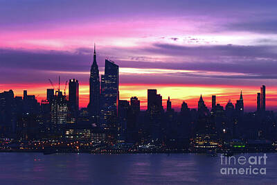 Purely Purple - New York- Dawns Colors by Regina Geoghan