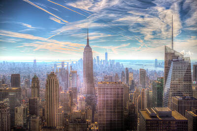 Tuscany Paintings Guido Borelli Rights Managed Images - New York Manhattan Skyline Royalty-Free Image by David Pyatt
