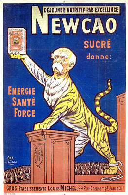 Royalty-Free and Rights-Managed Images - Newcao - Energy Health Strength - Vintage Advertising Poster by Studio Grafiikka