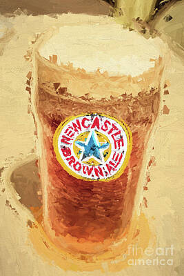 Beer Photos - Newcastle Brown Ale digital artwork by Jorgo Photography