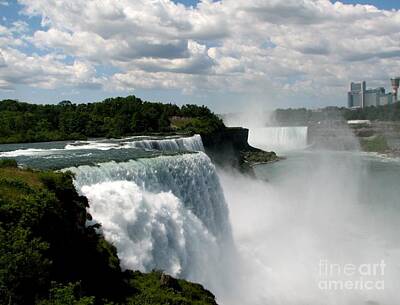 Roses Photos - Niagara Falls American and Canadian Horseshoe Falls by Rose Santuci-Sofranko