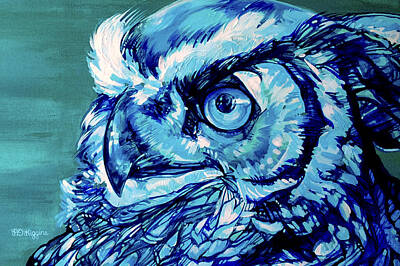 Classical Masterpiece Still Life Paintings - Night Owl by Derrick Higgins