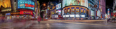 New York Skyline Royalty-Free and Rights-Managed Images - Nights On Broadway by Az Jackson