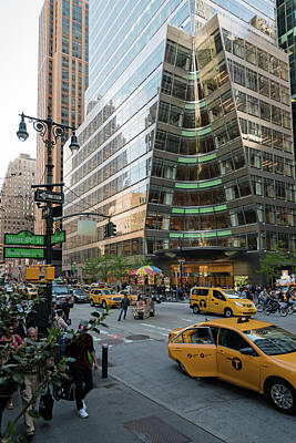 City Scenes Royalty-Free and Rights-Managed Images - Nikola Tesla Corner in NYC by Robert VanDerWal