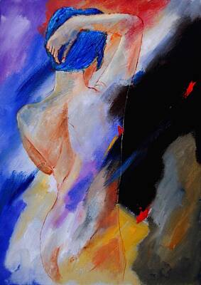Nudes Paintings - Nude 579020 by Pol Ledent