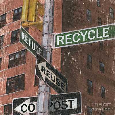 Cities Paintings - NYC Broadway 1 by Debbie DeWitt
