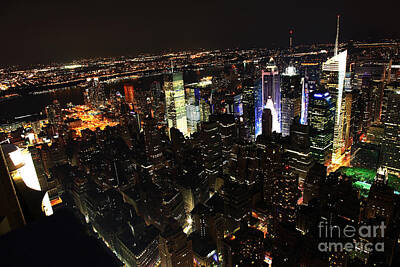 Louis Armstrong - NYC Skyline at Night II by Wayne Moran