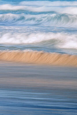 Best Sellers - Abstract Landscape Photos - Ocean Caress by Az Jackson
