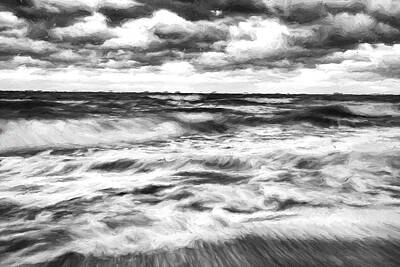 Beach Digital Art - Ocean in Flux II by Jon Glaser