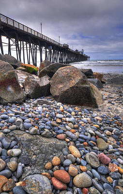 For The Cat Person Royalty Free Images - Oceanside Pier Rocks Royalty-Free Image by Kelly Wade