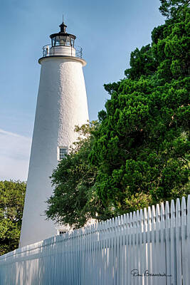 Dan Beauvais Royalty-Free and Rights-Managed Images - Ocracoke Lighthouse 7812 by Dan Beauvais